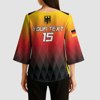 Custom Germany Basketball Kimono Sleeve Blouse European Champions 2025 - Wonder Print Shop