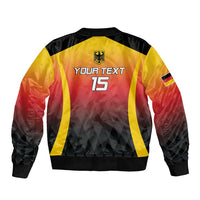 Custom Germany Basketball Sleeve Zip Bomber Jacket European Champions 2025 - Wonder Print Shop