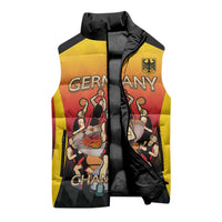 Custom Germany Basketball Sleeveless Puffer Jacket European Champions 2025 - Wonder Print Shop