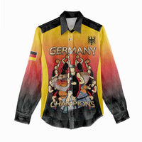 Custom Germany Basketball Women Casual Shirt European Champions 2025 - Wonder Print Shop