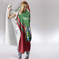 Suriname Independence Day Hooded Blanket Coat Of Arms With Lesser Kiskadee