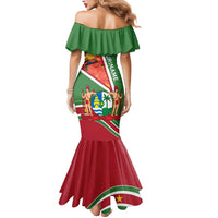 Suriname Independence Day Mermaid Dress Coat Of Arms With Lesser Kiskadee - Wonder Print Shop