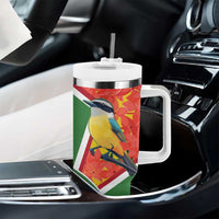Suriname Independence Day Tumbler With Handle Coat Of Arms With Lesser Kiskadee - Wonder Print Shop