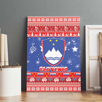 Slovenia Christmas Canvas Wall Art Coat Of Arms Vesel Bozic - Wonder Print Shop