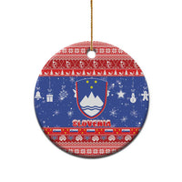 Slovenia Christmas Ceramic Ornament Coat Of Arms Vesel Bozic - Wonder Print Shop