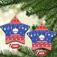 Slovenia Christmas Ceramic Ornament Coat Of Arms Vesel Bozic - Wonder Print Shop