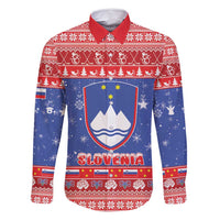 Slovenia Christmas Family Matching Tank Maxi Dress and Hawaiian Shirt Coat Of Arms Vesel Bozic - Wonder Print Shop