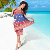 Slovenia Christmas Sarong Coat Of Arms Vesel Bozic - Wonder Print Shop