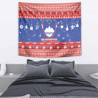 Slovenia Christmas Tapestry Coat Of Arms Vesel Bozic - Wonder Print Shop