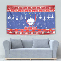 Slovenia Christmas Tapestry Coat Of Arms Vesel Bozic - Wonder Print Shop