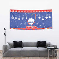 Slovenia Christmas Tapestry Coat Of Arms Vesel Bozic - Wonder Print Shop
