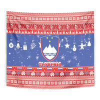 Slovenia Christmas Tapestry Coat Of Arms Vesel Bozic - Wonder Print Shop