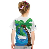 Personalised Sierra Leone Kid T Shirt Coat Of Arms With Flag Map - Wonder Print Shop