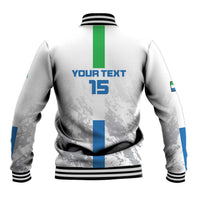 Custom Sierra Leone Football Baseball Jacket Go Leone Stars - Wonder Print Shop