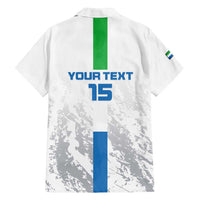 Custom Sierra Leone Football Family Matching Off Shoulder Maxi Dress and Hawaiian Shirt Go Leone Stars - Wonder Print Shop