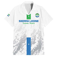 Custom Sierra Leone Football Family Matching Short Sleeve Bodycon Dress and Hawaiian Shirt Go Leone Stars - Wonder Print Shop