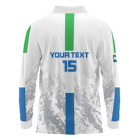 Custom Sierra Leone Football Long Sleeve Polo Shirt Go Leone Stars - Wonder Print Shop