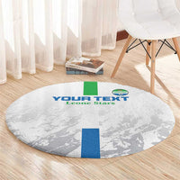 Custom Sierra Leone Football Round Carpet Go Leone Stars