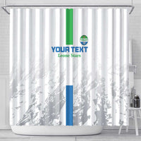 Custom Sierra Leone Football Shower Curtain Go Leone Stars