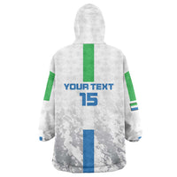 Custom Sierra Leone Football Wearable Blanket Hoodie Go Leone Stars - Wonder Print Shop