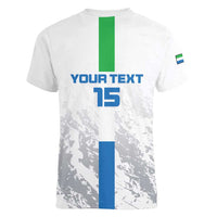 Custom Sierra Leone Football Women V-Neck T-Shirt Go Leone Stars - Wonder Print Shop