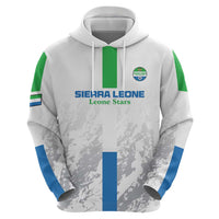 Custom Sierra Leone Football Zip Hoodie Go Leone Stars - Wonder Print Shop