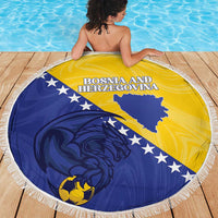Bosnia and Herzegovina Football 2026 Beach Blanket The Dragons Of Europe - Wonder Print Shop
