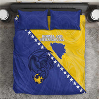 Bosnia and Herzegovina Football 2026 Bedding Set The Dragons Of Europe - Wonder Print Shop