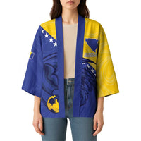 Custom Bosnia and Herzegovina Football 2026 Kimono The Dragons Of Europe - Wonder Print Shop