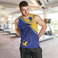 Custom Bosnia and Herzegovina Football 2026 Men Tank Top The Dragons Of Europe - Wonder Print Shop