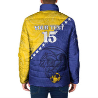 Custom Bosnia and Herzegovina Football 2026 Padded Jacket The Dragons Of Europe - Wonder Print Shop