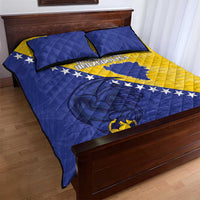 Bosnia and Herzegovina Football 2026 Quilt Bed Set The Dragons Of Europe - Wonder Print Shop