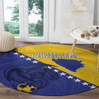 Bosnia and Herzegovina Football 2026 Round Carpet The Dragons Of Europe - Wonder Print Shop