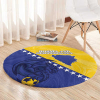 Bosnia and Herzegovina Football 2026 Round Carpet The Dragons Of Europe - Wonder Print Shop