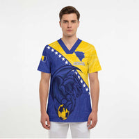 Custom Bosnia and Herzegovina Football 2026 Scrub Top The Dragons Of Europe - Wonder Print Shop
