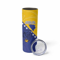 Custom Bosnia and Herzegovina Football 2026 Skinny Tumbler The Dragons Of Europe - Wonder Print Shop