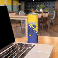 Custom Bosnia and Herzegovina Football 2026 Skinny Tumbler The Dragons Of Europe - Wonder Print Shop