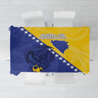 Bosnia and Herzegovina Football 2026 Tablecloth The Dragons Of Europe - Wonder Print Shop