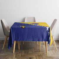 Bosnia and Herzegovina Football 2026 Tablecloth The Dragons Of Europe - Wonder Print Shop