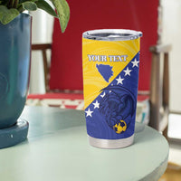 Custom Bosnia and Herzegovina Football 2026 Tumbler Cup The Dragons Of Europe - Wonder Print Shop