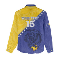 Custom Bosnia and Herzegovina Football 2026 Women Casual Shirt The Dragons Of Europe - Wonder Print Shop