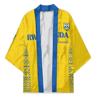 Rwanda Football Custom Kimono Stand With Amavubi - Yellow - Wonder Print Shop