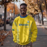 Rwanda Football Custom Sweatshirt Stand With Amavubi - Yellow - Wonder Print Shop
