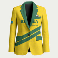 Custom Rwanda Football Blazer Pride Of Rwanda - Yellow - Wonder Print Shop