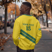 Custom Rwanda Football Sweatshirt Pride Of Rwanda - Yellow - Wonder Print Shop