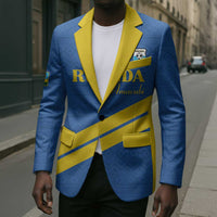 Custom Rwanda Football Blazer Pride Of Rwanda - Blue - Wonder Print Shop