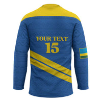 Custom Rwanda Football Hockey Jersey Pride Of Rwanda - Blue - Wonder Print Shop