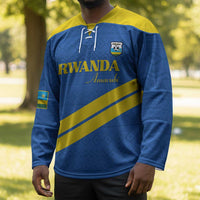 Custom Rwanda Football Hockey Jersey Pride Of Rwanda - Blue - Wonder Print Shop