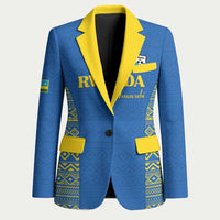 Rwanda Football Custom Blazer Stand With Amavubi - Blue - Wonder Print Shop