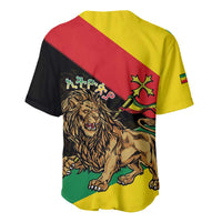 Ethiopia Empire 1270-1974 Baseball Jersey Lion Of Judah With Ethiopian Cross